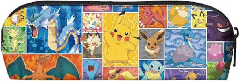 Pikachu Penal - Stor Kapasitet Tegneserie Student Penal, Bærbar Oppbevaringsveske for Kontorrekvisita B