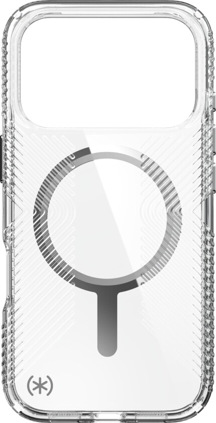 Presidio Perfect Clear Grip MagSafe deksel for iPhone 17 Pro - Transparent