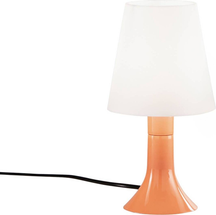 Bordlampe BINGO Lumetto, oransje/hvit, 24,5 cm, plast