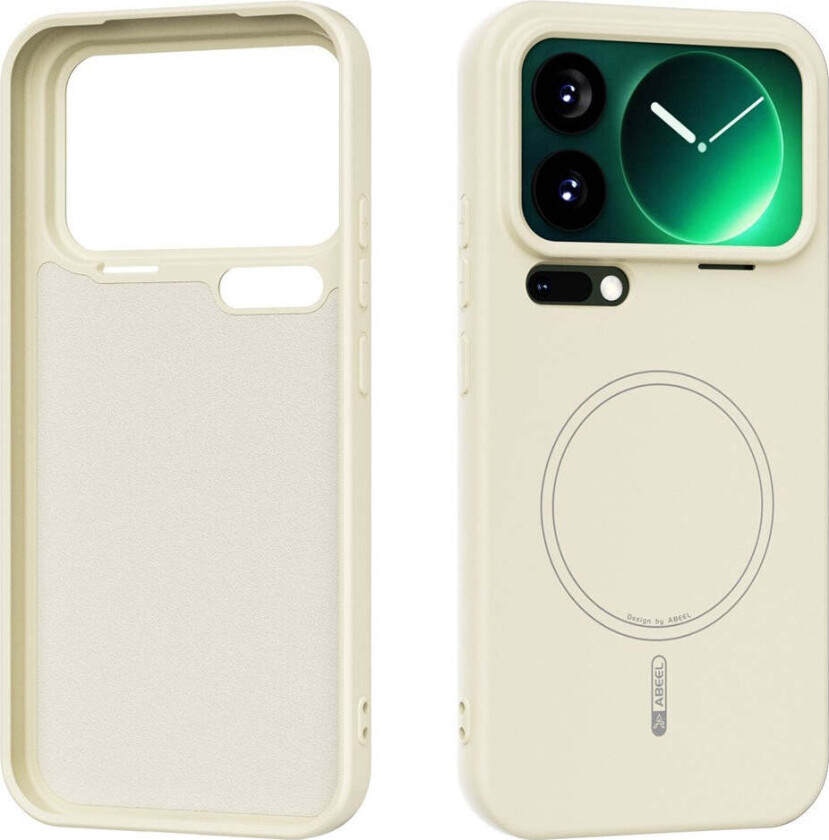 Xiaomi 17 Pro Max Silikon Deksel - MagSafe Kompatibel - Beige