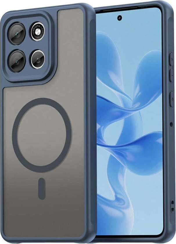 Motorola Moto G86 Power EIDERWOOD Hybrid Plast Deksel - MagSafe Kompatibel - Blå