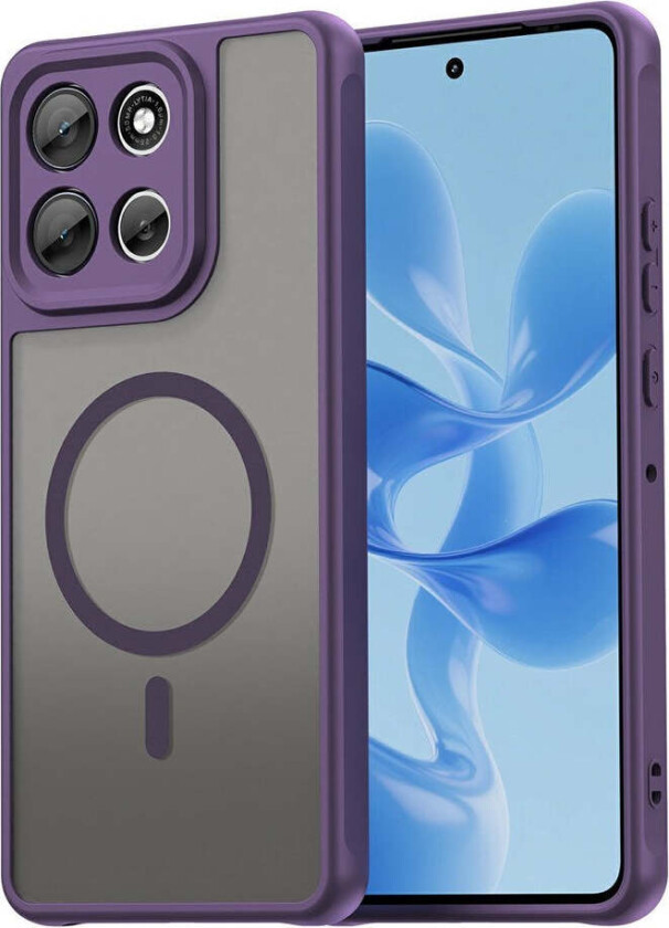 Motorola Moto G86 Power EIDERWOOD Hybrid Plast Deksel - MagSafe Kompatibel - Lilla