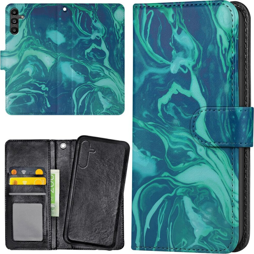 Samsung Galaxy A56 5G - Lommebok Deksel Marmor