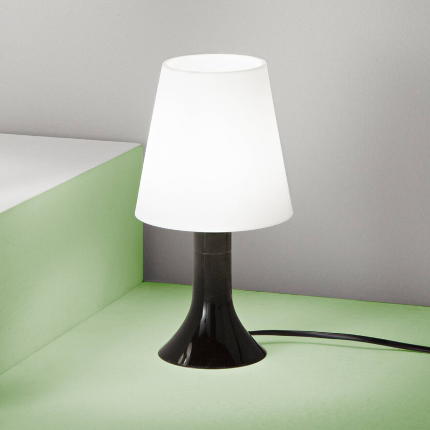 Bordlampe BINGO Lumetto, svart/hvit, høyde 24,5 cm