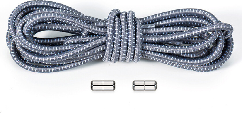 Knytfri elastiske skolisser 1 par Grey