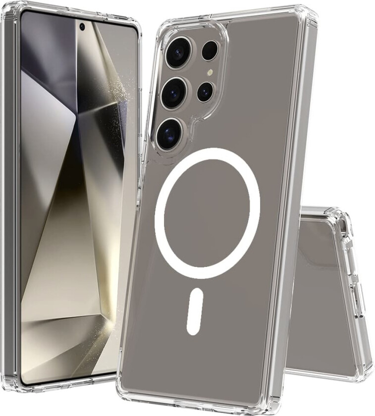 Galaxy S25 Ultra Magsafe Mobildeksel Gjennomsiktig
