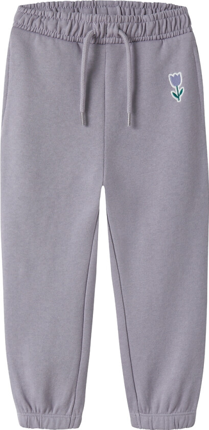Joggebukser - NmfVallene - Lavender Grå/Tulipan - - 6 år (116) - Joggebukse