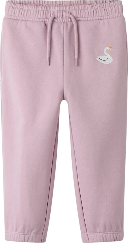 Joggebukser - NmfVallene - Dawn Rosa/Swan - - 4 år (104) - Joggebukse