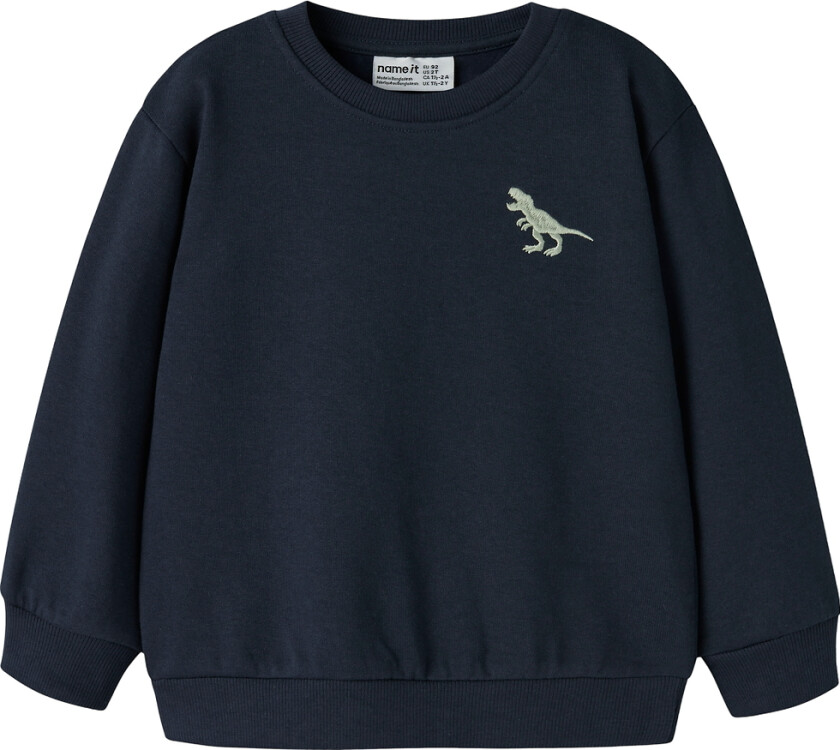 Collegegenser - NmmVallen - Navy Blazer/Dino - - 6 år (116) - Collegegenser