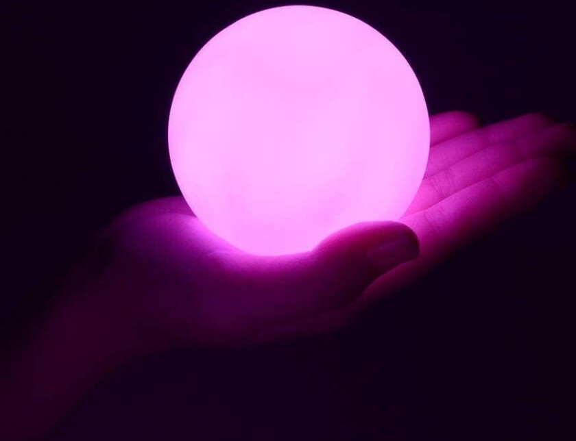 Ø15 cm RGBW LED kule - Oppladbar, med fjernkontroll, IP68