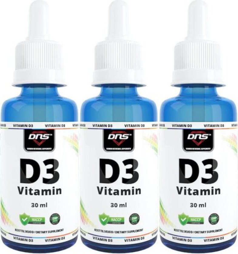 3-pack Vitamin D3 dråper - 3 x 30 ml