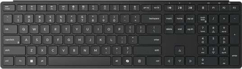 Pro 6000 - keyboard - multi-mode - QWERTY - Nordic - eclipse black Input Device - Tastatur - Nordisk - Svart