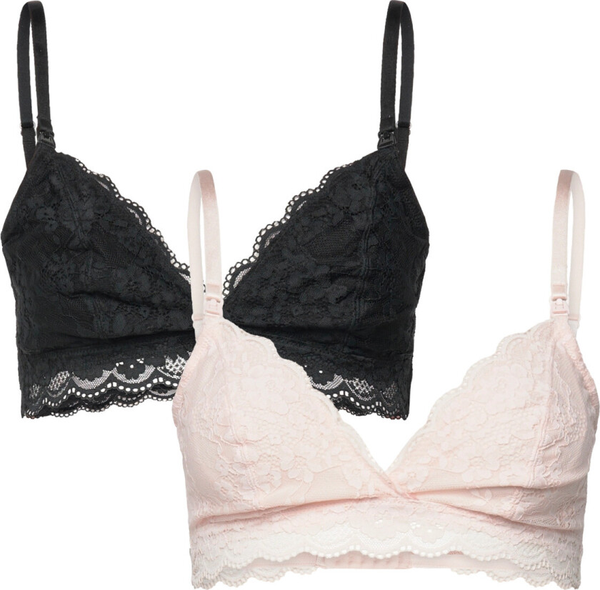 Nursing Bra Iris Lace 2 Pack - Black - M
