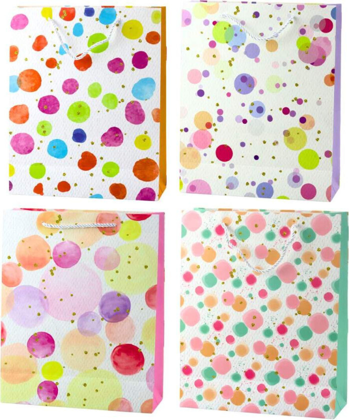 Gavepose Pastell Akvarell Dots 32 × 26 × 10 cm