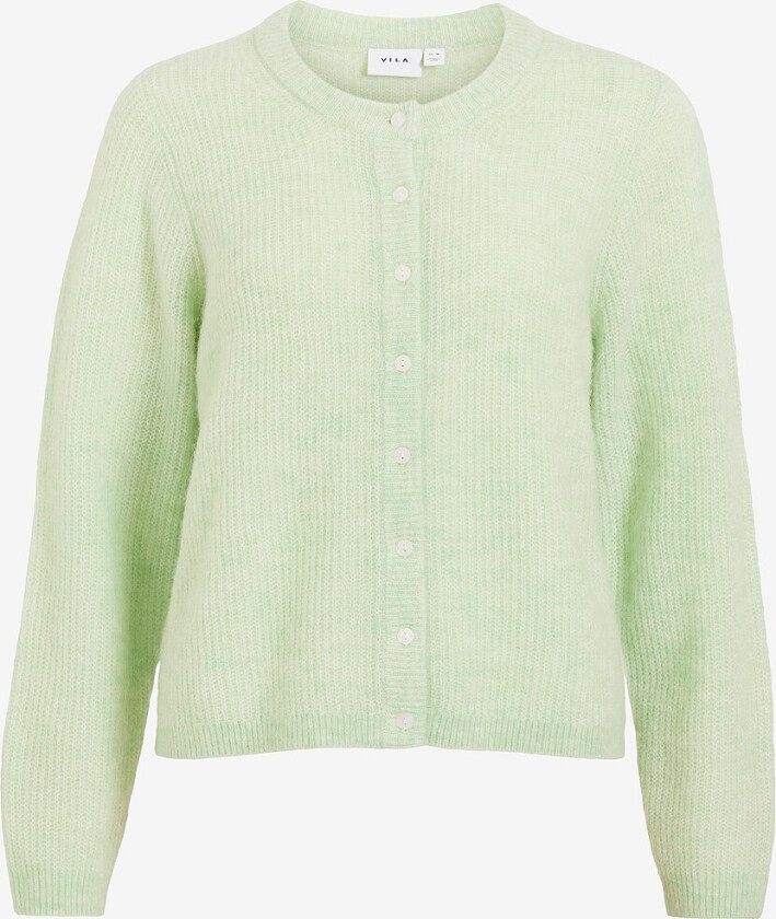 Kardigan viLory O-neck L/S Knit Cardigan - Grønn
