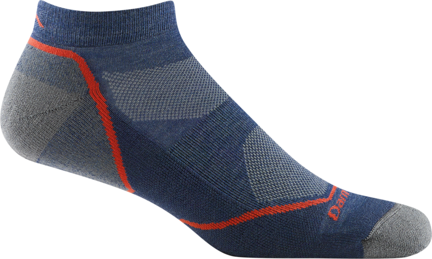Men's Light Hiker No Show Lightweight with Cushion Denim XL (46-49.5), Denim