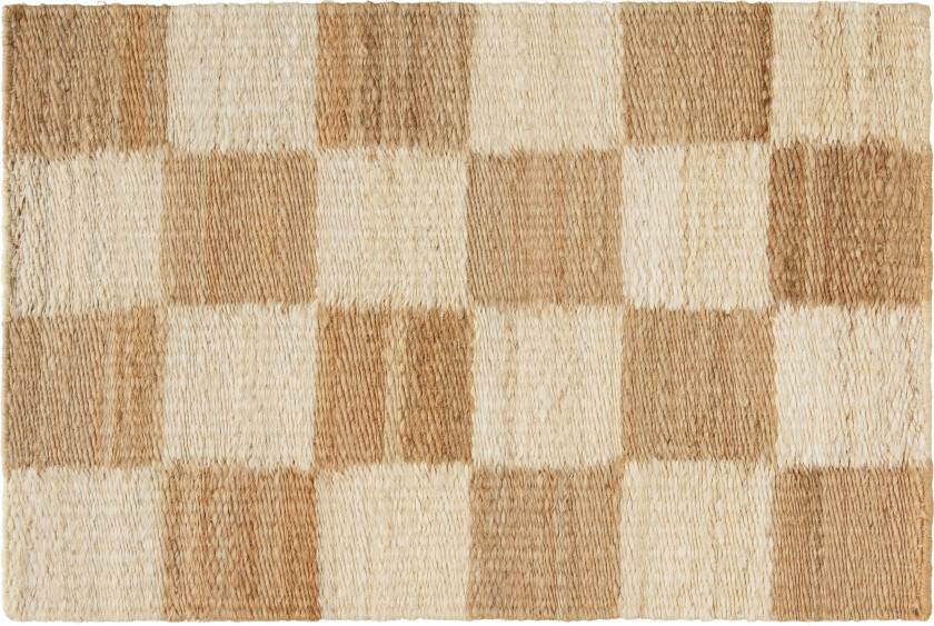 Bilde av Chess Dørmatte 60x90 Cm Natural / - Mønstrede tepper Jute Off-White - JUTE CHESS 60 X 90 CM