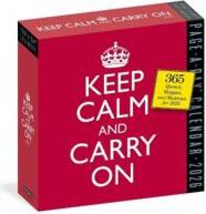 Keep Calm and Carry On Page-A-Day® Calendar 2026