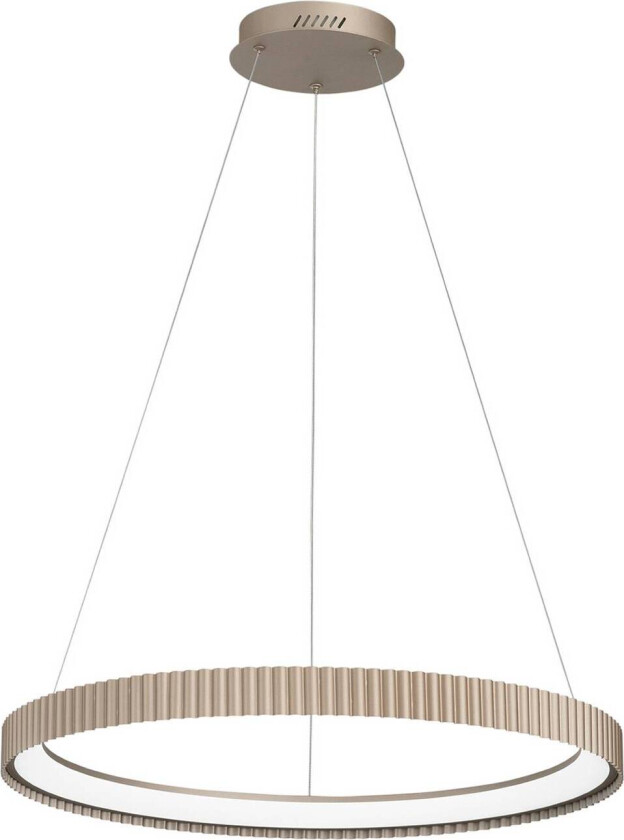 LED-pendellampe Niike, gullfarget, Ø 70 cm, metall, CCT