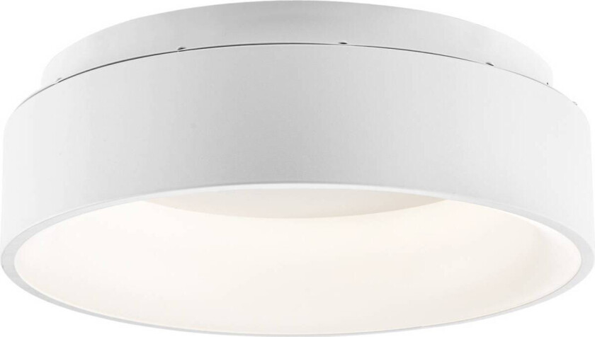 LED-taklampe Noah, hvit, Ø 45 cm, metall, CCT
