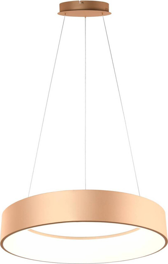 LED-pendellampe Noah, gullfarget, Ø 60 cm, metall, CCT