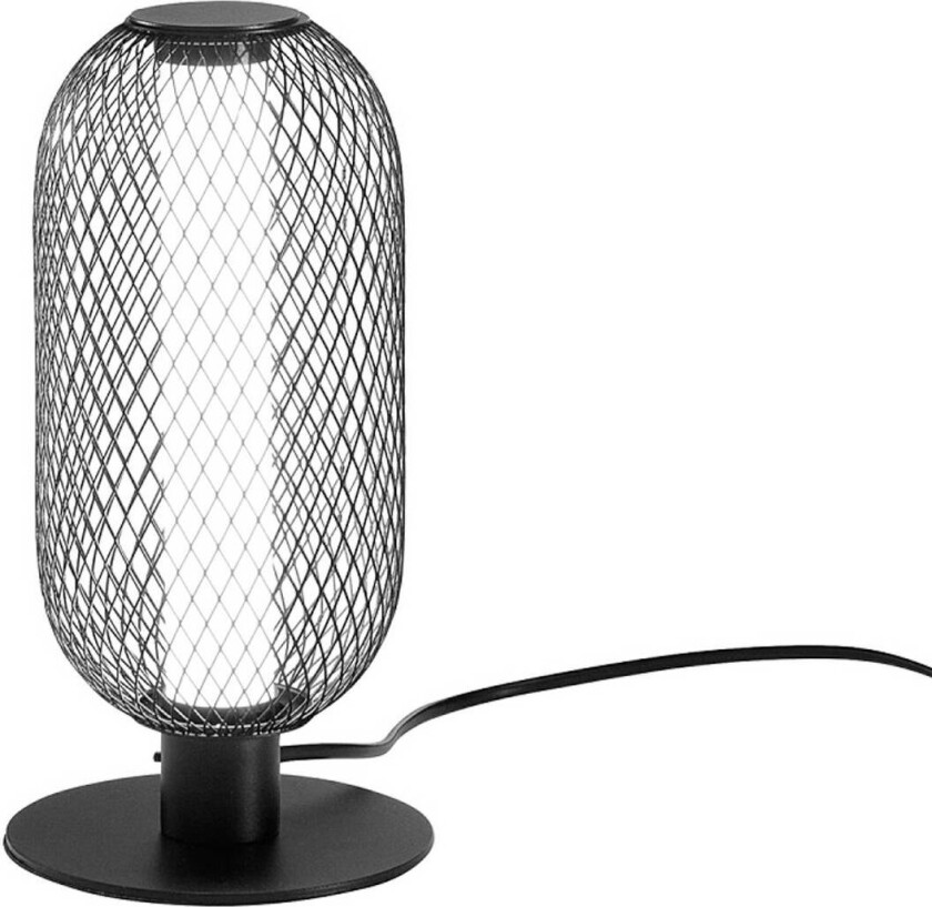 LED-bordlampe INKAS, høyde 28 cm, svart, metall, CCT