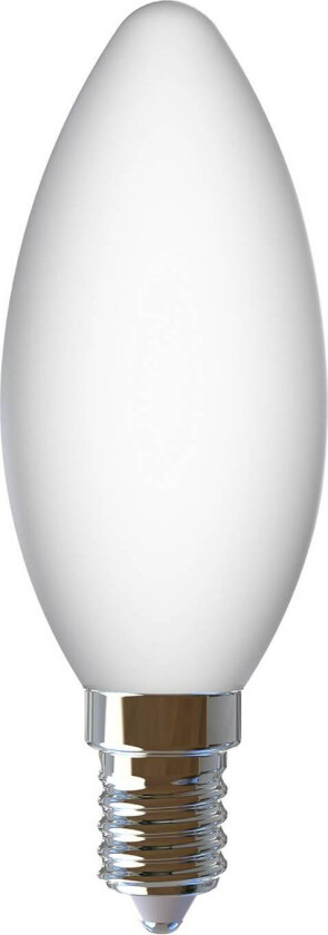 LED-pære, E14, C35, 4W, 2700K, porselen