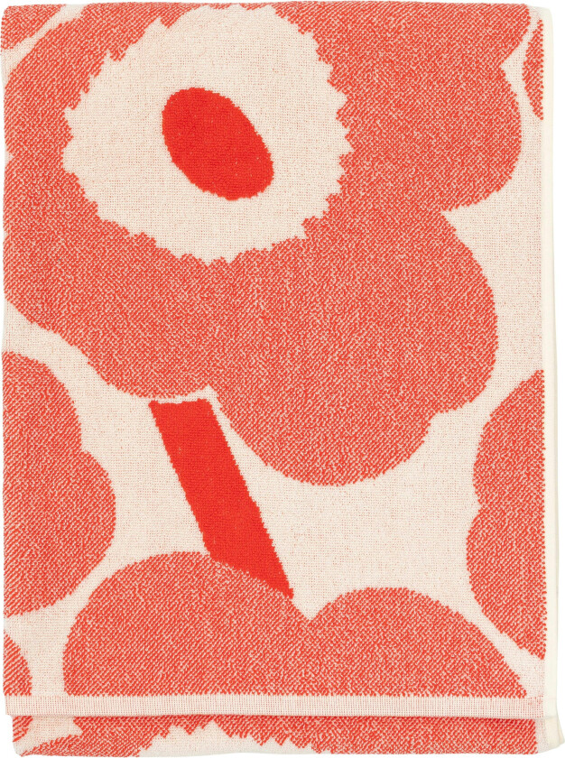 Unikko Badehåndkle 70x150 Cm - Håndklær & Badelaken Bomull Orange Red - 075125-130