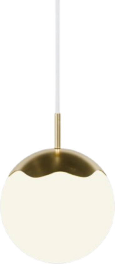 Circle of life pendel, hvit ledning, Ø20 cm