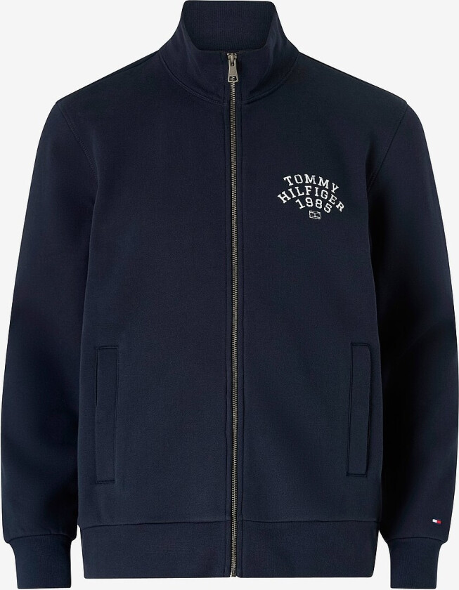 Collegegenser Hilfiger Arch Stand Collar Zip - Blå