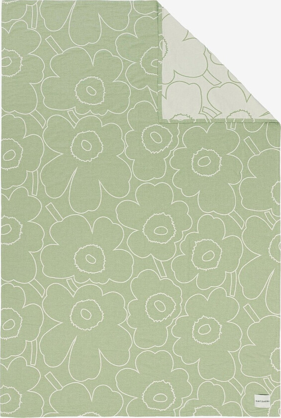 Sengeteppe Piirto Unikko 160X260 - Grønn