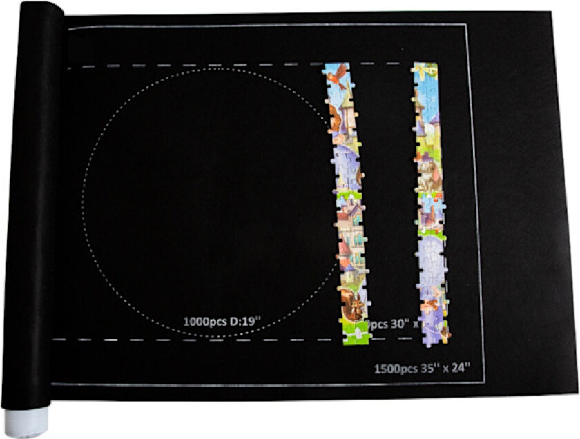 Oppbevaringsmatte for puslespill Filt Rull opp puslespillmatte Reise puslespillteppe