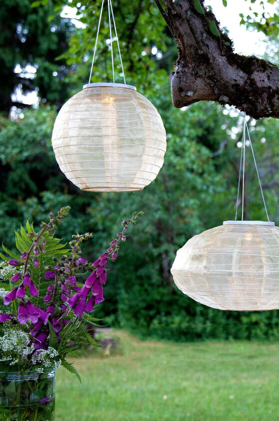 RICIE solcelledekor Ø 25 cm, Natur