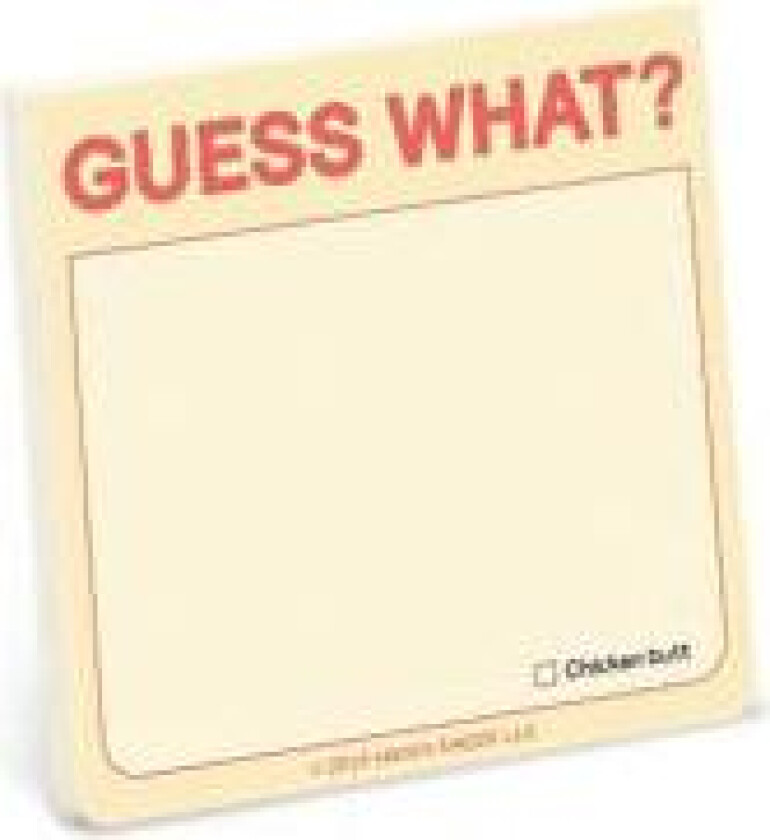 Guess What? Sticky Note (Pastel Version)
