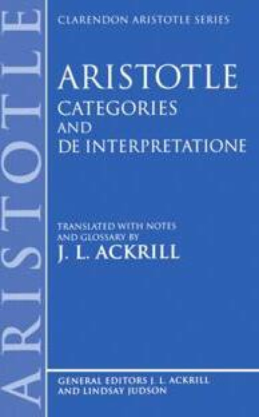 Categories and De Interpretatione