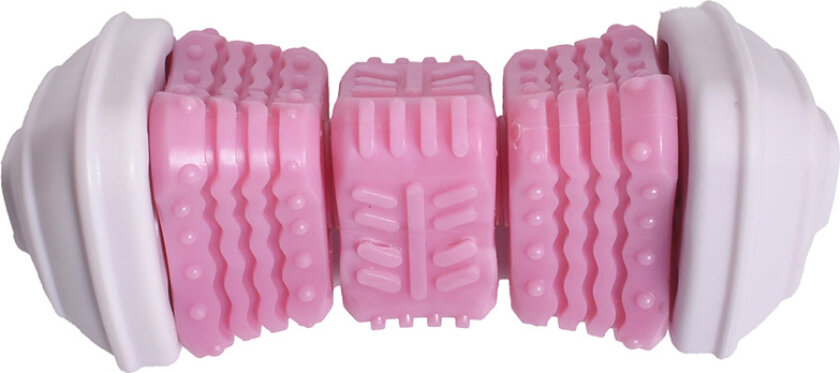 hundeleke Onigiri - rosa: L 14,5 x B 6,5 x H 6,5 cm