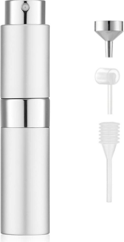 Liten refill sprayflaske for parfyme 8 ml Silver