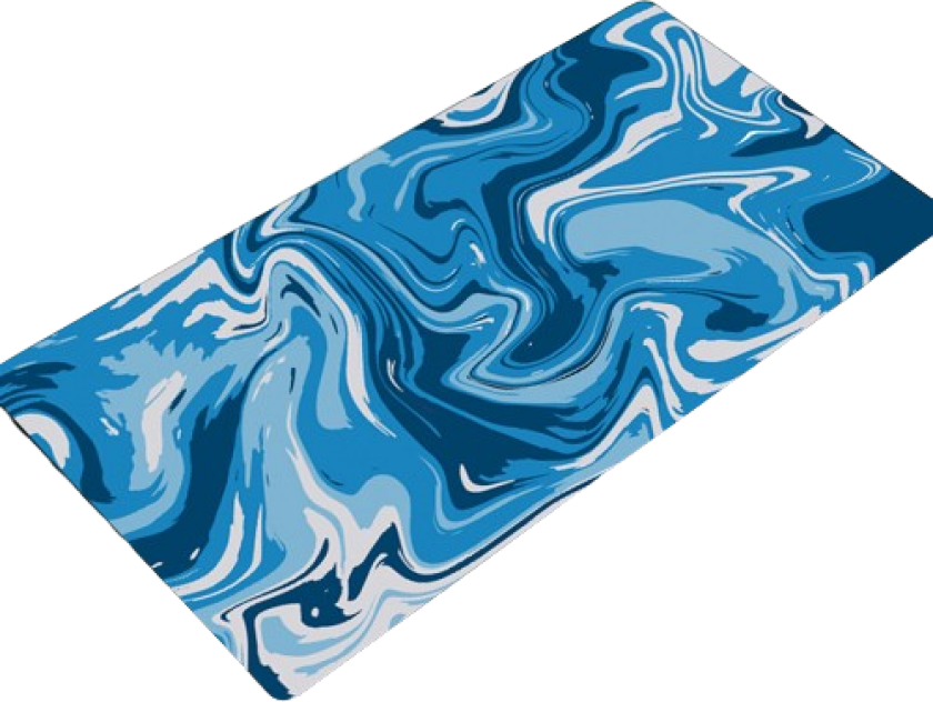 Musematte med vanntett overflate Blue M