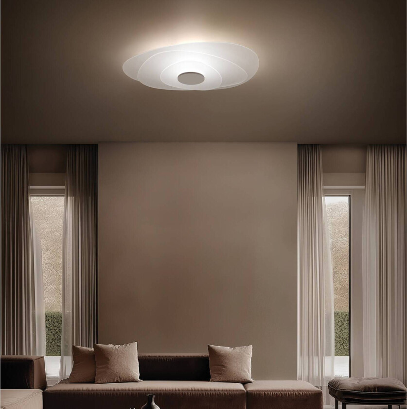 LED-taklampe Joint_S, hvit, metall, 71 cm