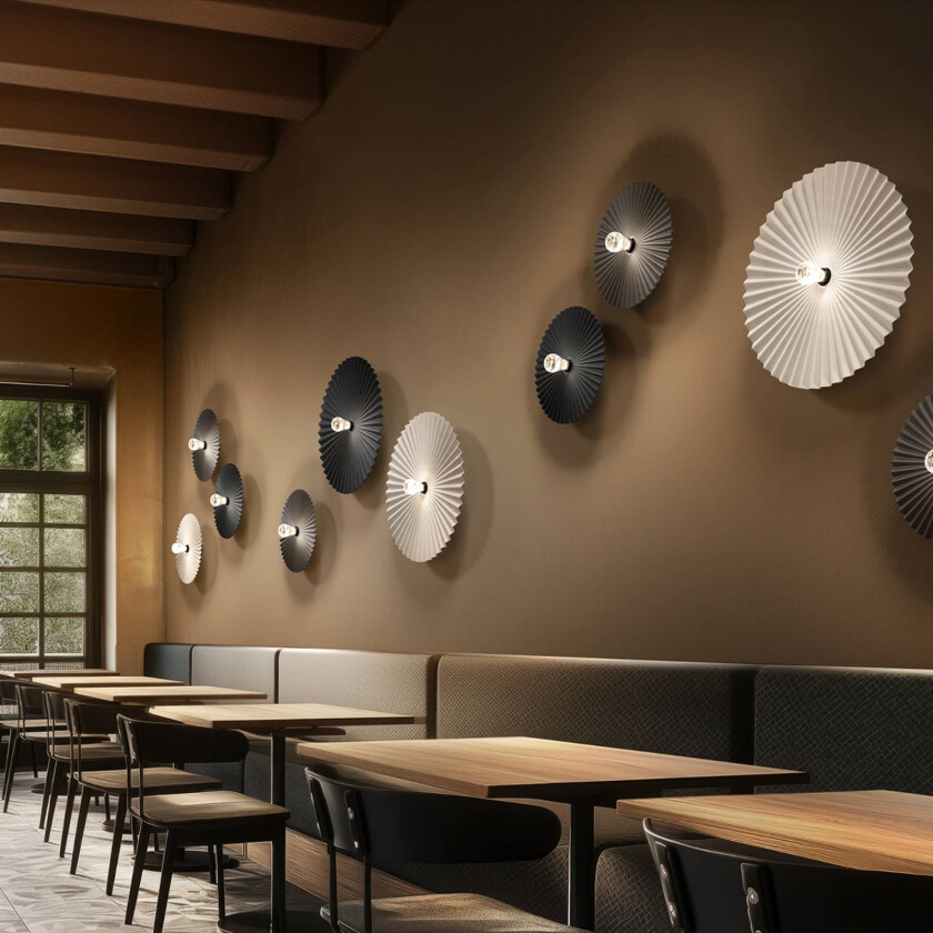 Taklampe Doge_S, svart, metall, Ø 39 cm, E27