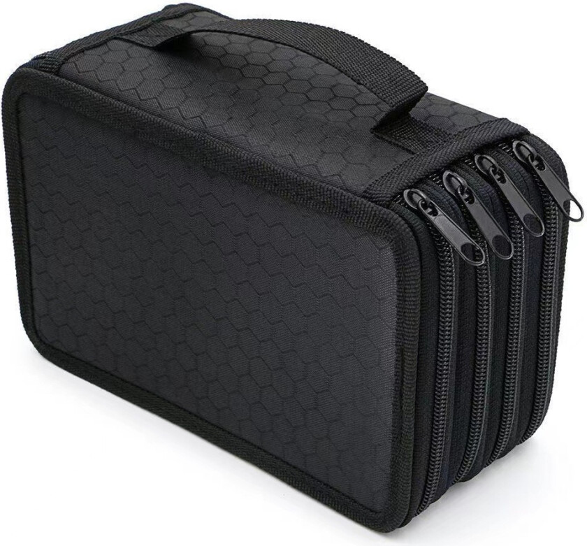 Pennal i elegant Oxford-stoff Black