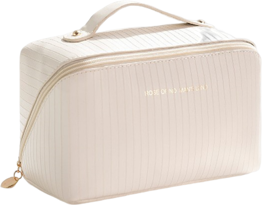 Romslig toalett/sminkeveske Beige