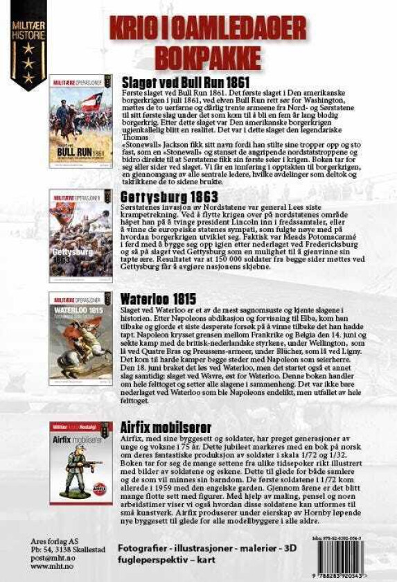 Kriger i gamledager bokpakke