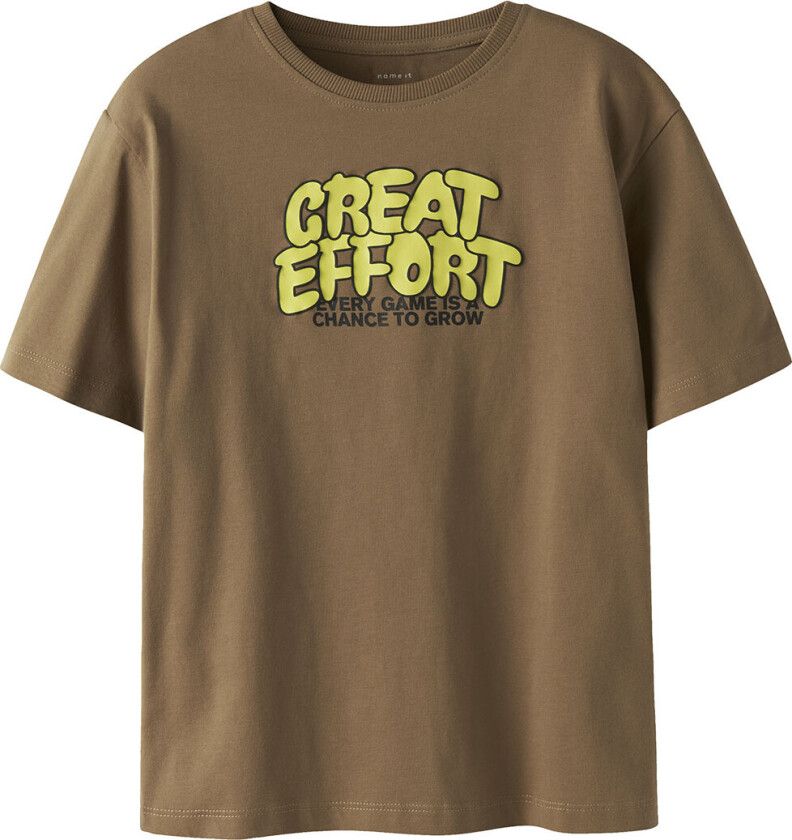 T-skjorte - NkmTheo - Ristet Coconut - - 6 år (116) - T-skjorte