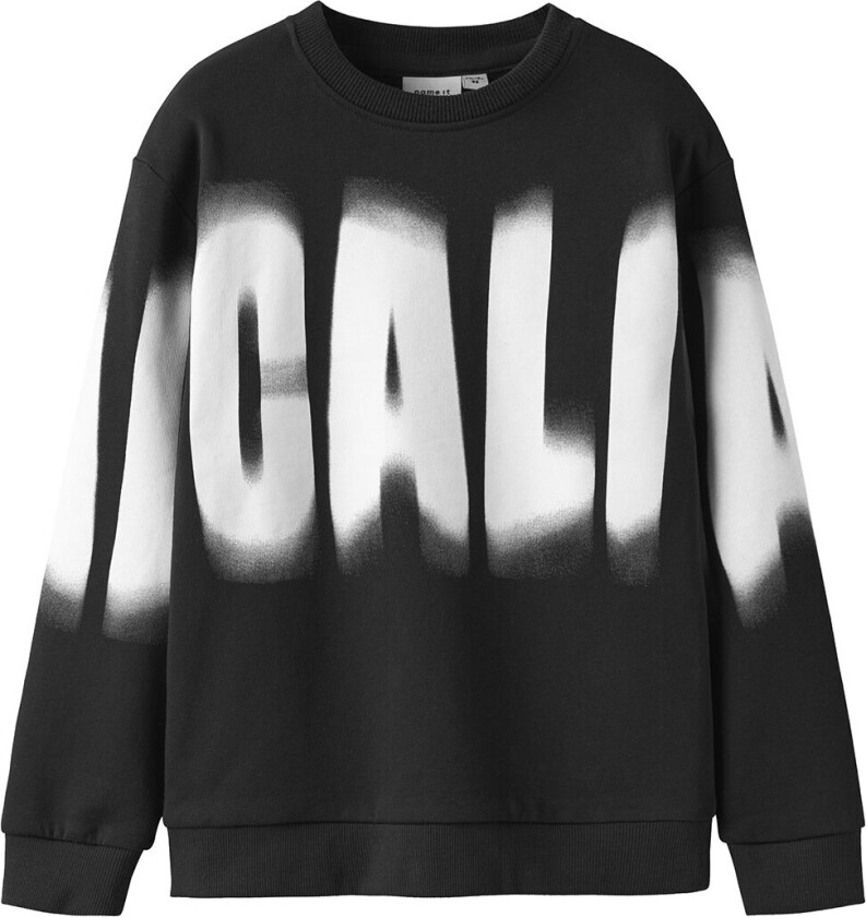 Collegegenser - NkmTroy - Black - - 6 år (116) - Collegegenser