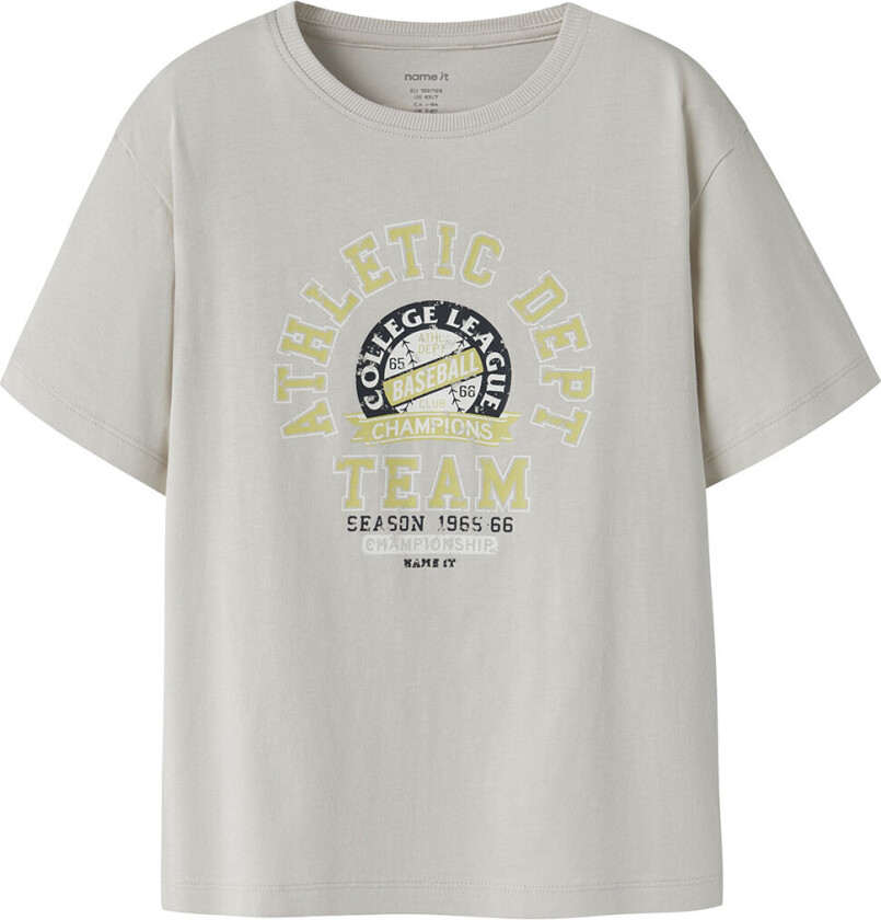 T-skjorte - NkmVilogo - Pimpstein Stone/Team - - 6 år (116) - T-skjorte