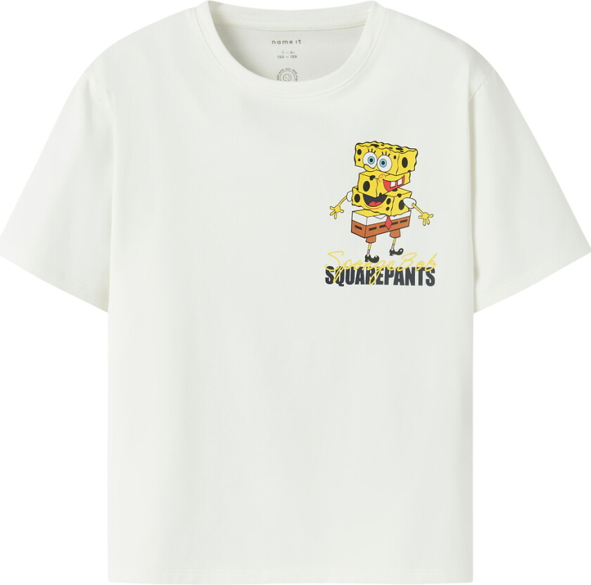 T-skjorte - NkmDex - Svamp - Cloud Danser - - 7-8 år (122-128) - T-skjorte