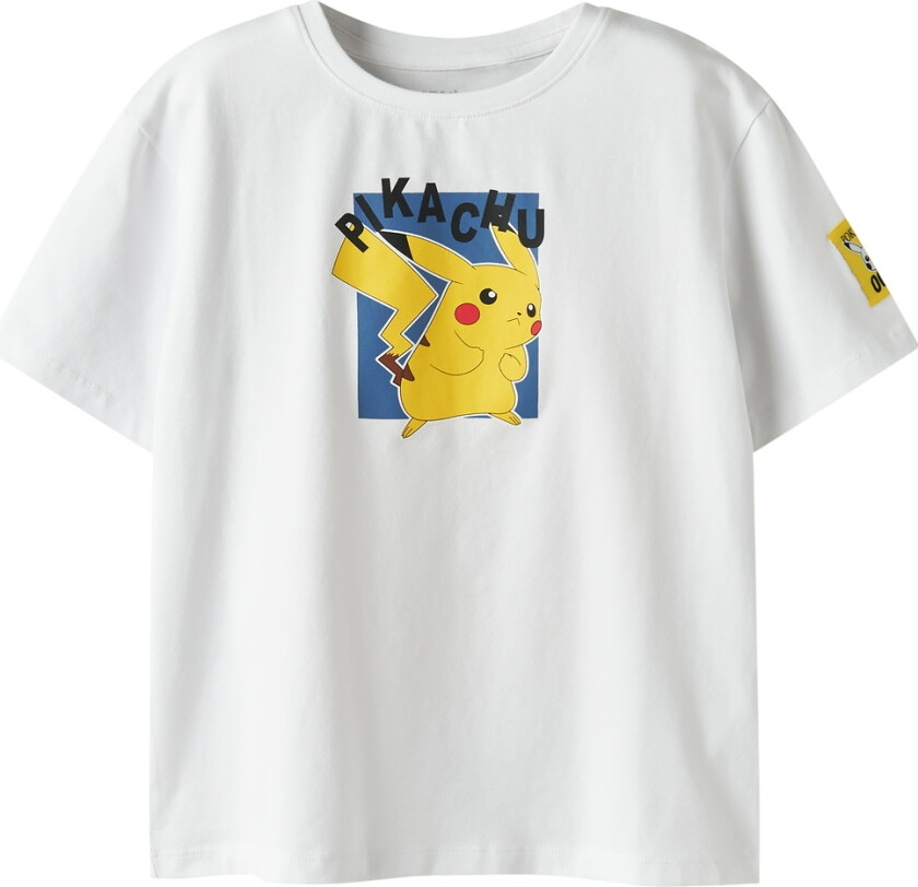 T-skjorte - NkmJeb - Pokémon - Bright White - - 9-10 år (134-140) - T-skjorte