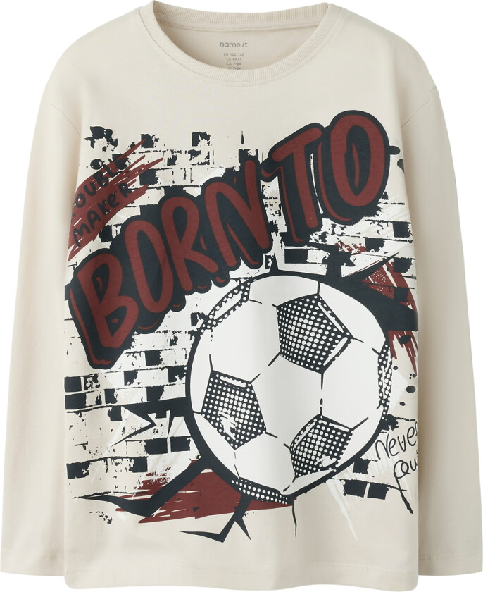 Genser - NkmValiant - Pimpstein Stone/Fotball - - 13-14 år (158-164) - Genser