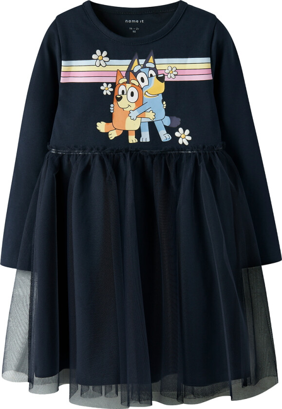 Kjole - NmfJean - Bluey - Navy Blazer - - 3 år (98) - Kjole